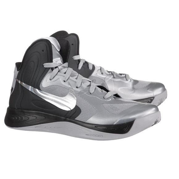 NIKE HYPERFUSE Hard to Find Mens Size 16 Grey Black Excellent Condition - Picture 4 of 13